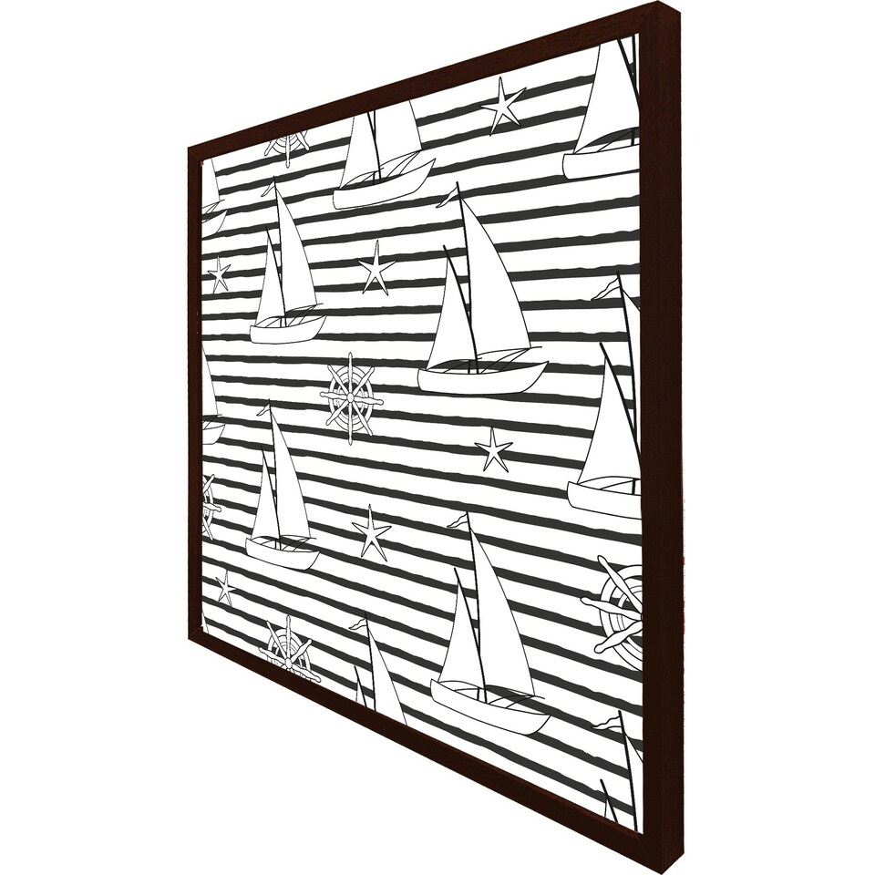 image 1 of Sailboats (Picture Frame) White | M
