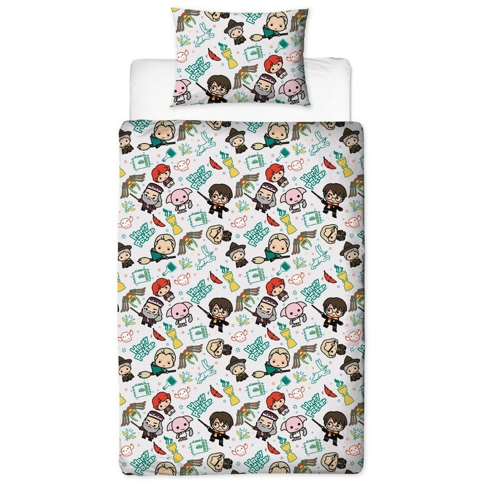 image 1 of Harry Potter Scene Duvet Cover Set - White - Double White | Double