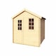 image 2 of Wels 3-Log Cabin, Wooden Garden Room, Timber Summerhouse, Home Office - L339.8 x W320 x H245.1 cm Brown
