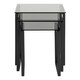 image 3 of Katrine Nest of Tables with Smoked Glass Top Set of 3