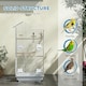 image 5 of PawHut Bird Cage for Budgies, Finches, Canaries w/ Toys, Tray, White