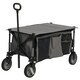 image 1 of Outsunny Folding Wagon Garden Cart Collapsible Camping Trolley for Outdoor
