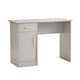 image 6 of Computer Desk 1 Drawer 1 Door Compact Workstation Home Office Table | Grey