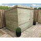 image 3 of 8 x 8 WINDOWLESS Garden Shed Pressure Treated T&G PENT Wooden Garden Shed + Single Door (8' x 8' / 8ft x 8ft) (8x8)