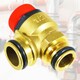 image 6 of SPARES2GO Boiler Pressure Relief Valve 3 Bar 1/2" BSP Push Fit Brass PN 10 Safety PRV