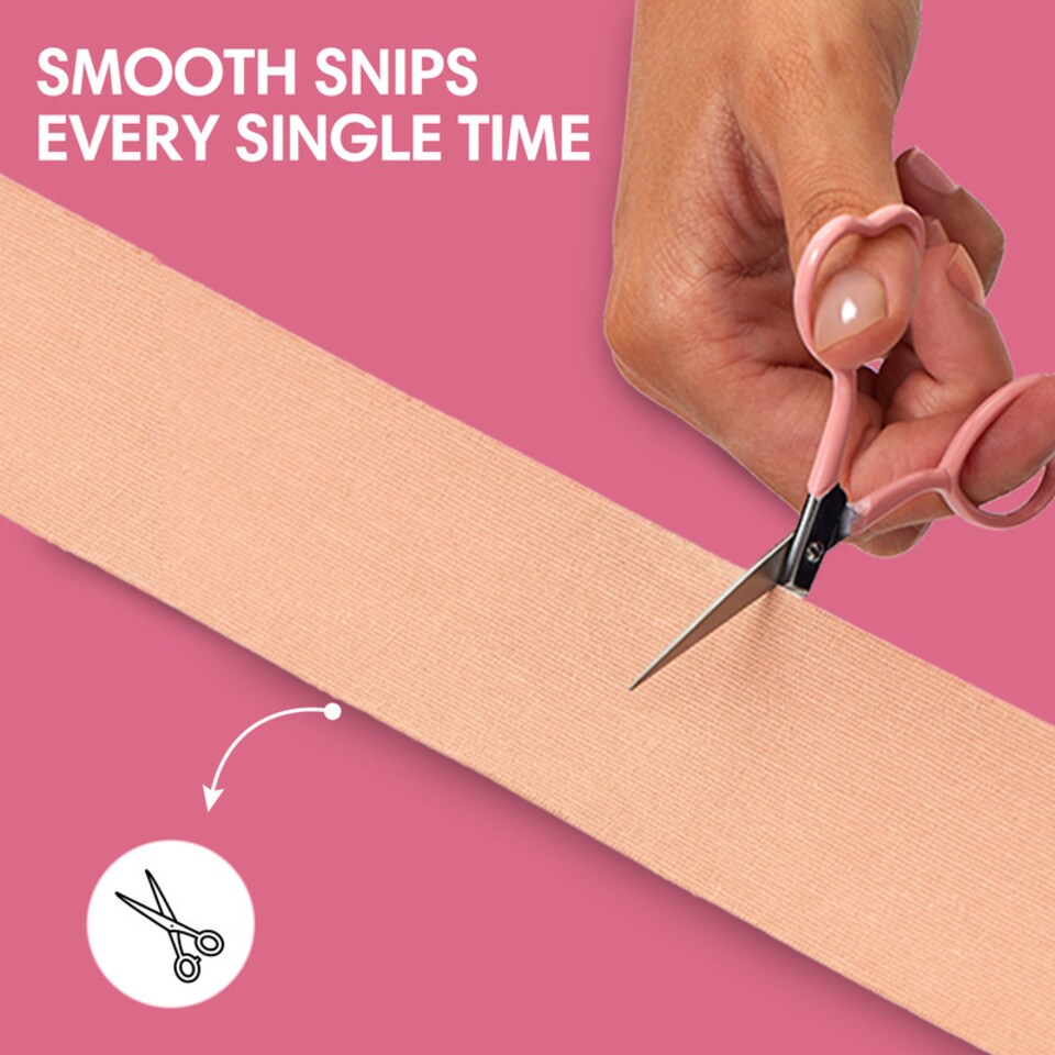 image 1 of Booby Tape Heart Shaped Scissors to Smoothly Cut, Shape and Adjust Boob Lifting Tape, Compact, Practical, and Precise for Easy, Clean Cuts