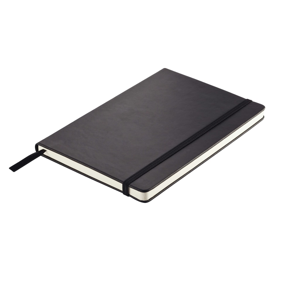 image 1 of XD Collection Deluxe Hard Cover PU A5 Notebook - Black - One Size