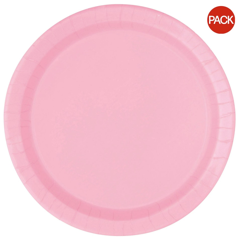 Amscan Paper Dessert Plate (Pack of 8) - Pink - One Size