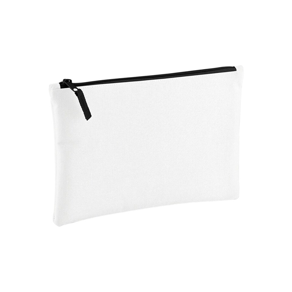 image 1 of Bagbase Plain Pouch - White/Black - One Size | White