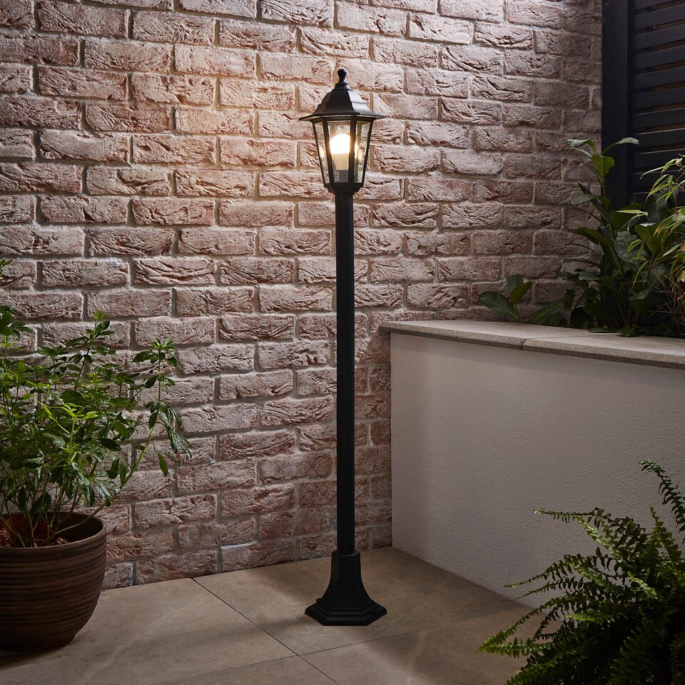 image 1 of ValueLights Mayfair Black Outdoor Bollard Light | Black