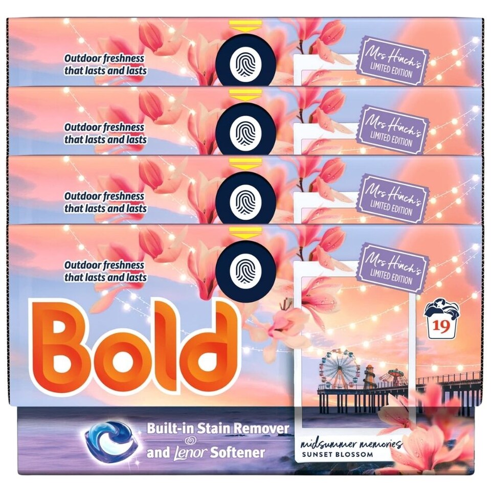 image 1 of Bold Laundry Pods Mrs Hinch's Midsummer Memories 19 Wash