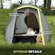 image 4 of Outsunny 2 Man Camping Tent with Living Area, 2000mm Waterproof, Yellow