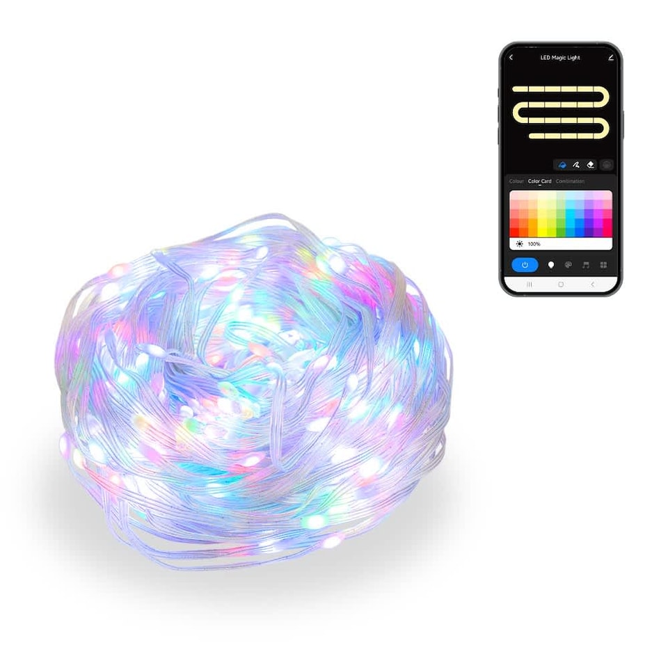 image 1 of ValueLights SMART 2m Dream Colour Neon Curtain Light