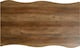 image 4 of Quebec Wave Edge Dining Table Brown | Oak Effect
