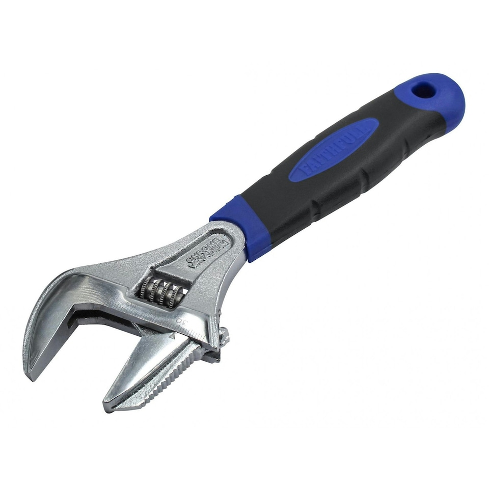 image 1 of Faithfull Wide Mouth Adjustable Spanner 200mm - Multi Colour - 200mm