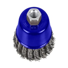 BlueSpot Tools Twist Knot Cup Brush 75mm M14 X 2