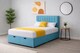 image 2 of Ottoman Under Bed Storage 3ft Single Sky Blue Plush Bed Set with Headboard and Mattress