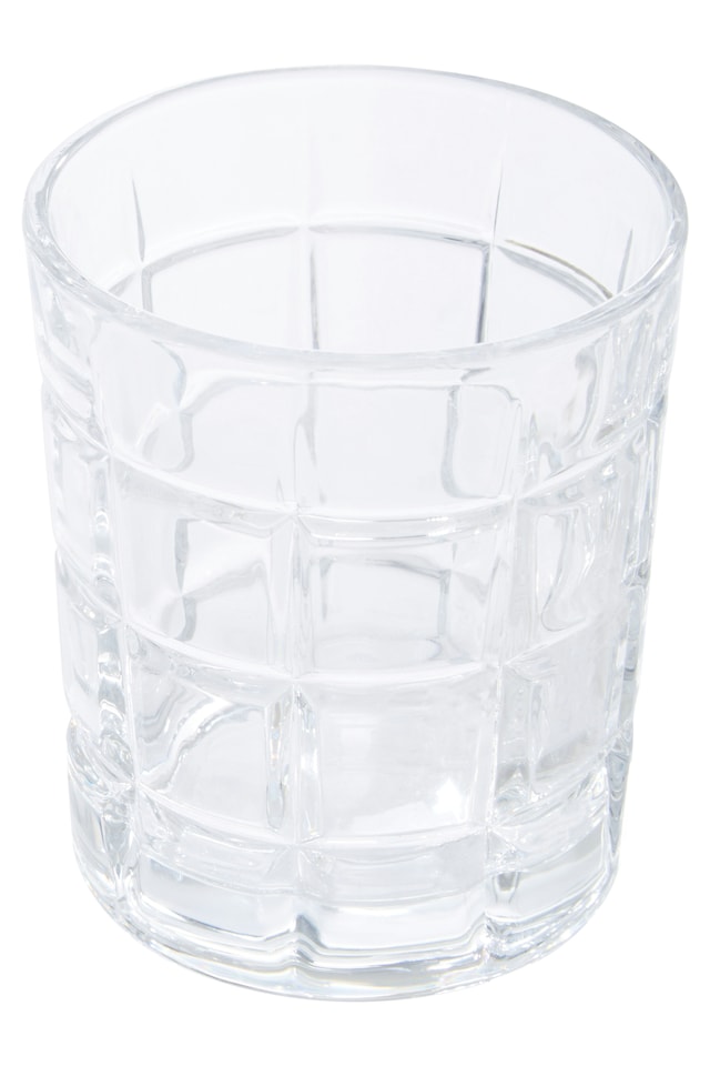 image 1 of Orsina Set of 4 Clear Drinking Glass Tumblers, Classic Crystal Whiskey Glasses with Sturdy Base, Drinking Glasses
