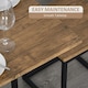 image 5 of HOMCOM 5 PCS Industrial Boxy Table & Stool Set Metal Frame Cool Dining Seating