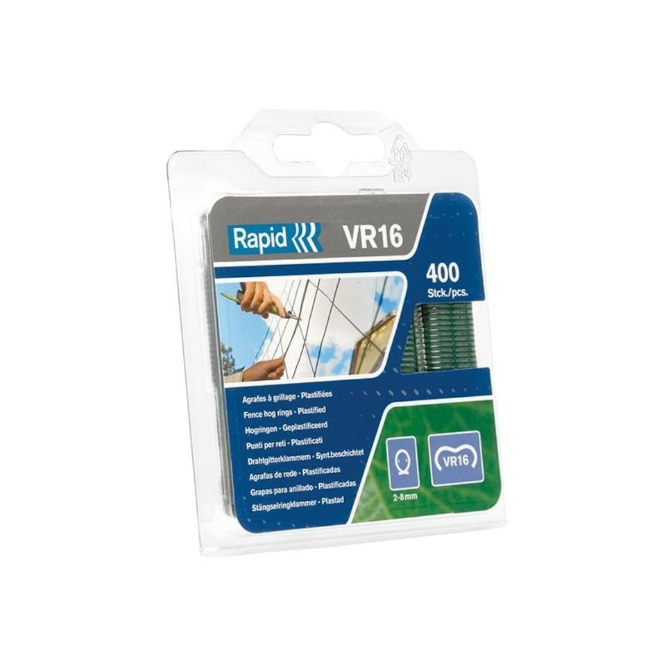 Rapid Vr16 Hog Rings - Multi Colour - Pack of 400