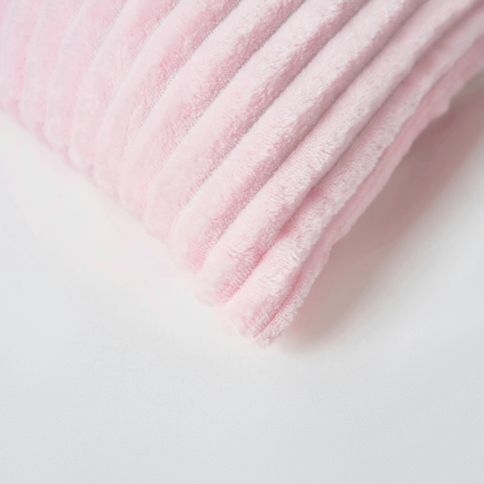image 1 of BHS Luxury Ribbon Velvet Cushion, Pink