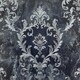 image 1 of Sienna Damask Navy Wallpaper Blue