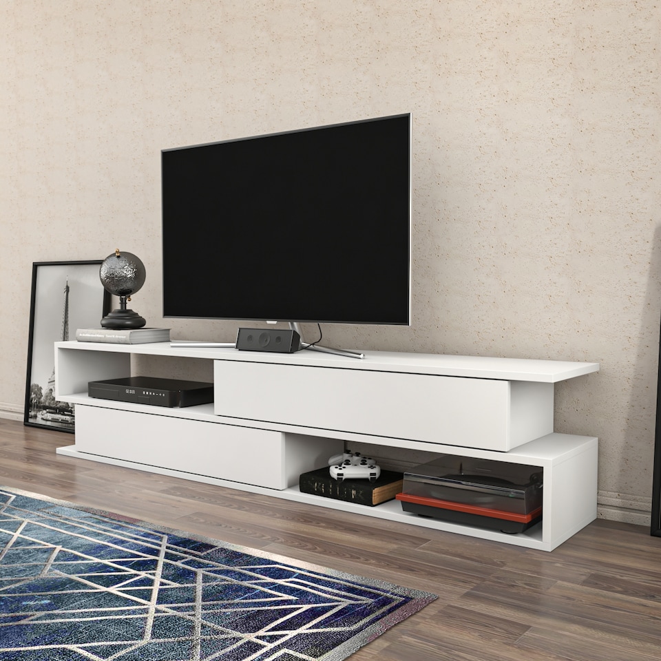 image 1 of Decorotika Cortez TV Unit for TV's up to 72 inch