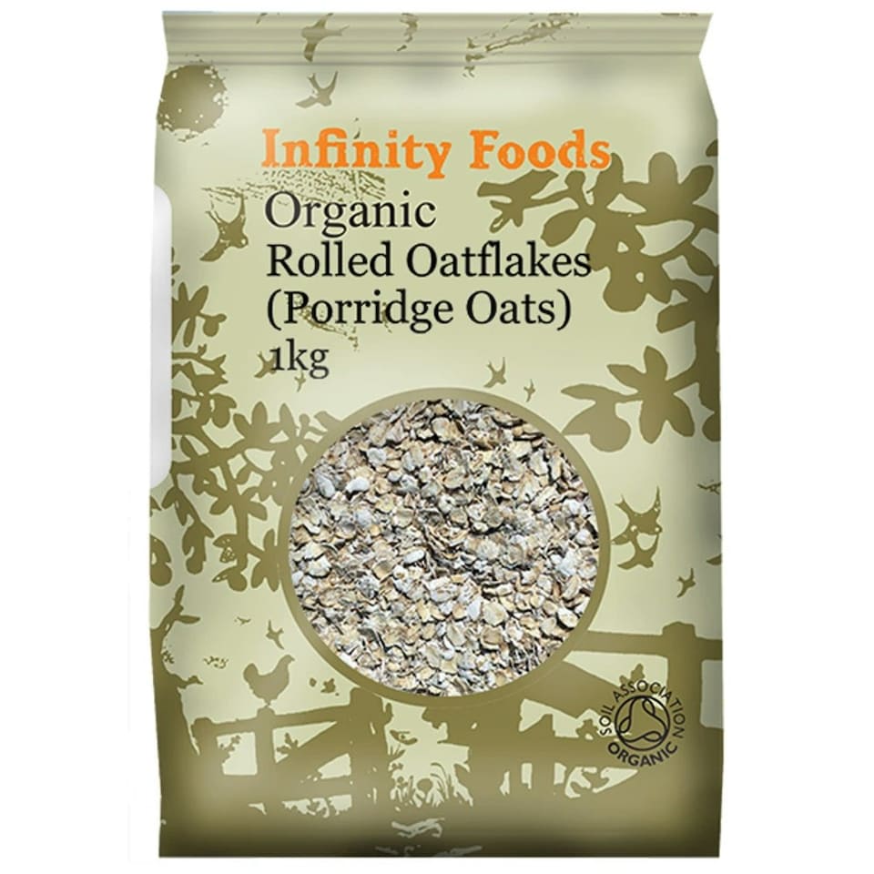 Rolled Oatflakes, Organic 1kg (Infinity Foods) 