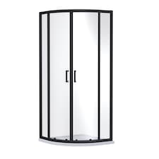 6mm Glass Quadrant Shower Enclosure 1900 x 800 x 800mm Matt Black | Black | Matt Black | 1
