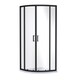 image 1 of 6mm Glass Quadrant Shower Enclosure 1900 x 800 x 800mm Matt Black | Black | Matt Black | 1
