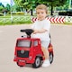 image 3 of COSTWAY 3 in 1 Push Car for Toddlers Seat Belt Canopy Red
