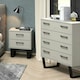 image 1 of Core Products Texas, 4 Drawer Chest Of Drawers H90.3cm x W76.5cm x D39.5cm Grey