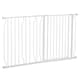 image 1 of PawHut Dog Gate Wide Stair Gate w/ Door Pressure Fit, 75-145W cm, White