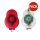 image 1 of MidOcean Bylux Polypropylene Box Bike Light (Pack of 2) - White/Red - One Size