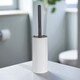 image 1 of Showerdrape Alto White Toilet Brush & Holder | White | 1