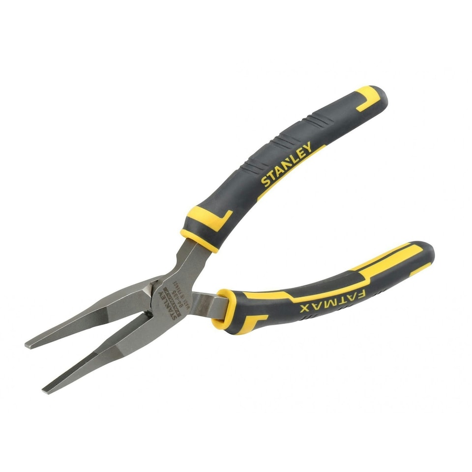 image 1 of Stanley Hand Tools Fatmax Flat Nose Pliers 160mm (6.1/4in) - Multi Colour - One Size