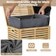 image 7 of COSTWAY 80 L Bamboo Laundry Hamper Clothes Laundry Basket Brown