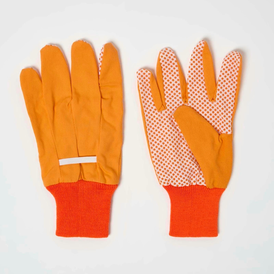 image 1 of Homescapes Assorted Multi-Colour Gardening Gloves, Set of 3 Green