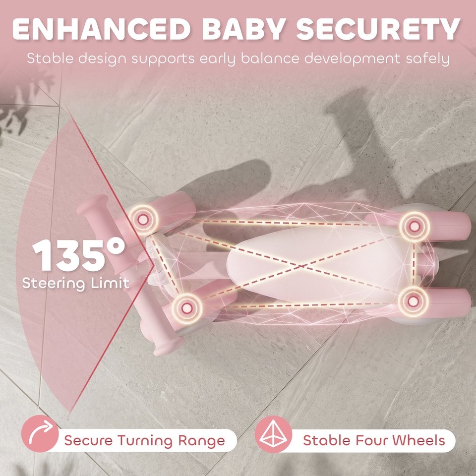 image 1 of AIYAPLAY Baby Balance Bike for 1-2 Year Olds, Light-up Toddler Balance Bike