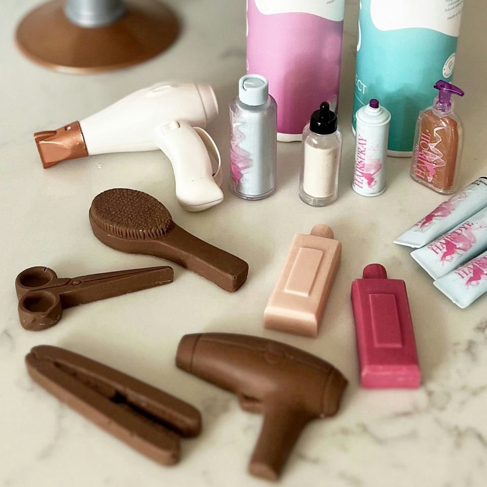 image 1 of Chocolate Hairdresser Set