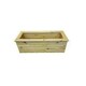 image 2 of Multi Pack of 3 - Deluxe Large Trough Planter - Timber - L40 x W100 x H32 cm - Fully Assembled Brown