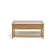 image 3 of Classic Coffee Table with 2 Drawers Brown