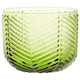 image 1 of Interiors By Premier Unique Set Of Four Green Tumblers, Vintage-Inspired 4 Pack Crystal Tumblers, Ribbed Crystal Drinking Glasses