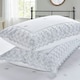 image 3 of Gabrielle Embroidered Floral Duvet Cover Set with Pillowcases Included (White) White | Super King