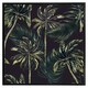 image 2 of Green palm on black (Picutre Frame) Brown | Oak | XL