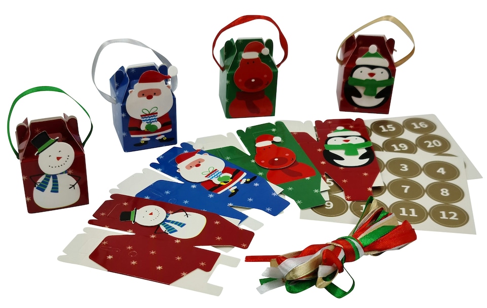 image 1 of Make Your Own Christmas Advent Boxes Children's Design