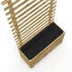 image 9 of Outsunny Garden Wooden Trellis Planter Box Raised Bed with 4 Wheels