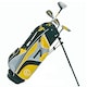 image 1 of Longridge Challenger Golf Club Stand Bag Set - Black/Yellow/Mint - One Size