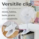 image 4 of Mini Clip Base Mount Desk Fan - White