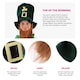 image 2 of Irish Leprechaun Hat with Beard | Green | 12
